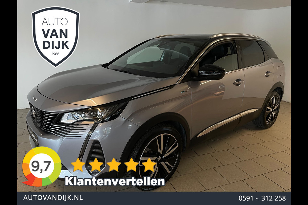 Peugeot 3008 1.6 HYbrid 225 GT Pack SOH 96 AUTOMAAT AIRCO CLIMA NAVI CRUISE APPLE CARPLAY ELEK KLEP ALCANTARA ZEER NETTE AUTO