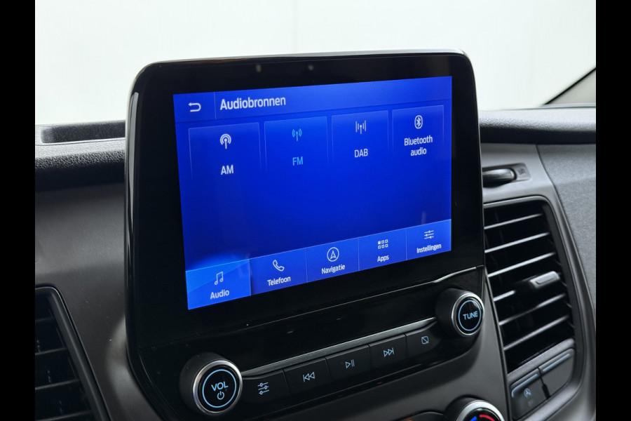 Ford Transit Custom 280 2.0TDCI 130PK Euro 6 L1H1 3-Persoons Navi Airco Cruise Control Bluetooth DAB Pdc Trend Betonplex Vloer Wandbetimmering Schuifdeur+Raam Achterdeuren+Ramen 1e Eigenaar