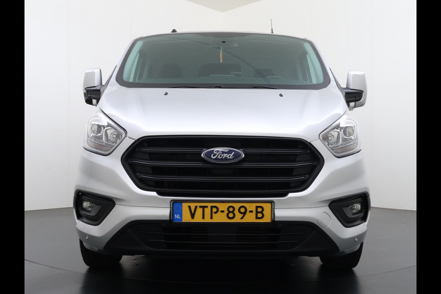 Ford Transit Custom 280 2.0TDCI 130PK Euro 6 L1H1 3-Persoons Navi Airco Cruise Control Bluetooth DAB Pdc Trend Betonplex Vloer Wandbetimmering Schuifdeur+Raam Achterdeuren+Ramen 1e Eigenaar