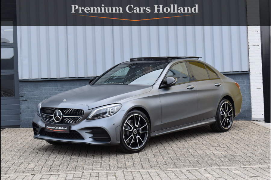 Mercedes-Benz C-Klasse 300 AMG 258 Pk Designo Matt Metallic Pano Vol Leder Digitale Cockpit Multi Beam 360 Camera Origineel Nederlands