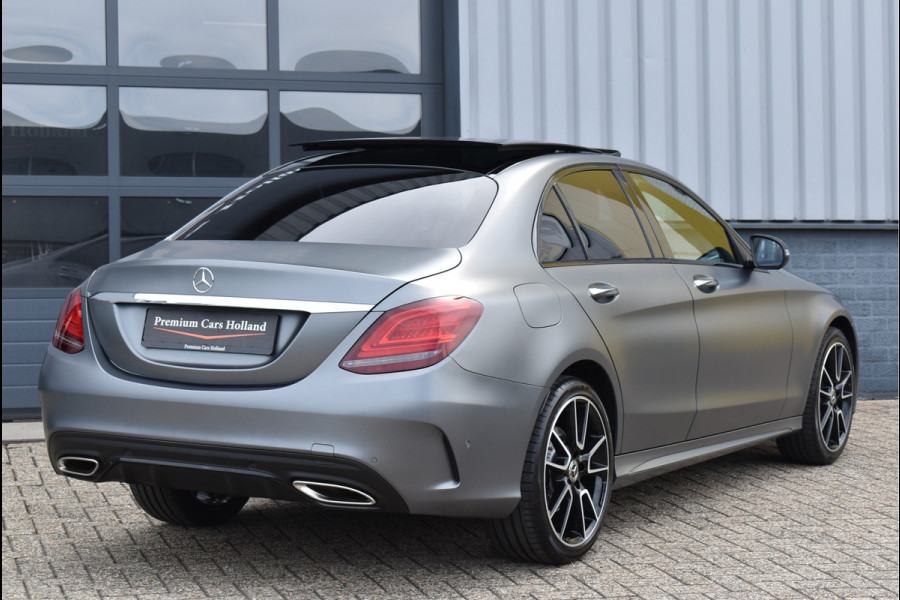 Mercedes-Benz C-Klasse 300 AMG 258 Pk Designo Matt Metallic Pano Vol Leder Digitale Cockpit Multi Beam 360 Camera Origineel Nederlands