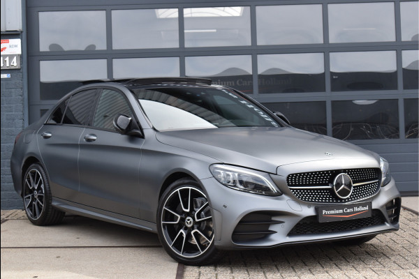 Mercedes-Benz C-Klasse 300 AMG 258 Pk Designo Matt Metallic Pano Vol Leder Digitale Cockpit Multi Beam 360 Camera Origineel Nederlands