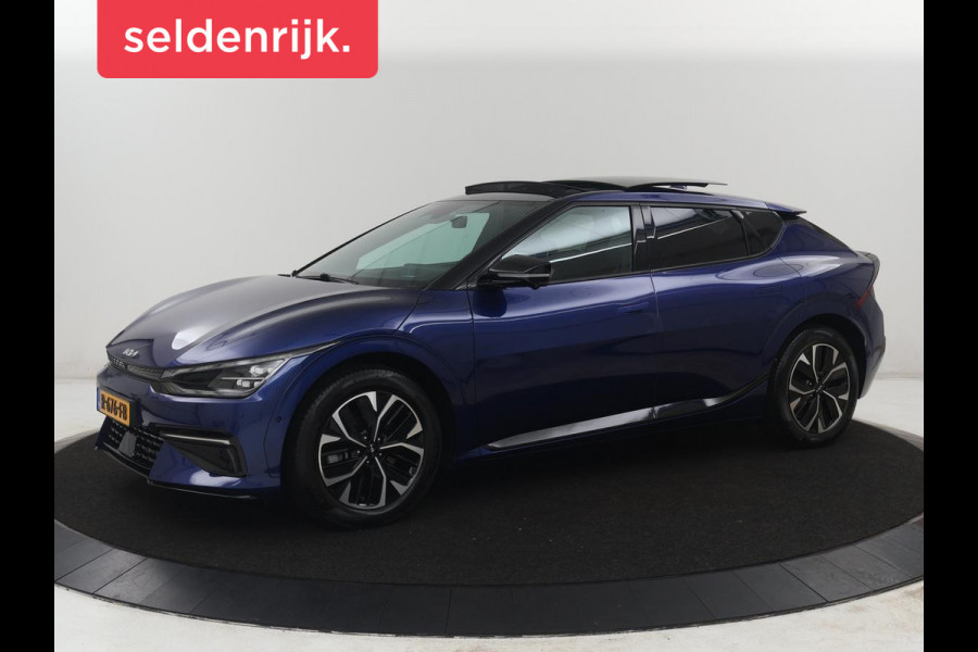 Kia EV6 GT-Line 77.4 kWh | SOH 95,1% | Panoramadak | Memory | Stuur/stoel verwarming | Stoel ventilatie| Meridian sound | Adaptive cruise | Head-up | Carplay | Sfeerverlichting | 360 camera | Park assist