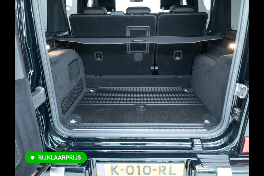 Mercedes-Benz G-Klasse 63 AMG Prem.Plus | Elek. schuif-/kanteldak | Burmester High end | Stoelverw. & koeling | Memory stoelen | Adap. cruise | Trekhaak, Treeplanken, Alcantara hemel, 360 Camera, Massagestoelen, NL auto, Volledig dealer onderhouden.
