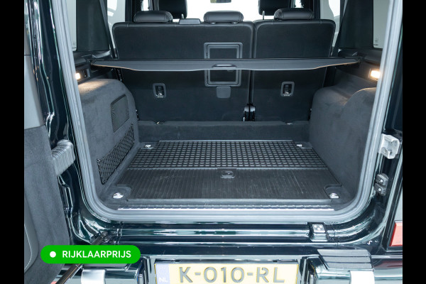 Mercedes-Benz G-Klasse 63 AMG Prem.Plus | Elek. schuif-/kanteldak | Burmester High end | Stoelverw. & koeling | Memory stoelen | Adap. cruise | Trekhaak, Treeplanken, Alcantara hemel, 360 Camera, Massagestoelen, NL auto, Volledig dealer onderhouden.