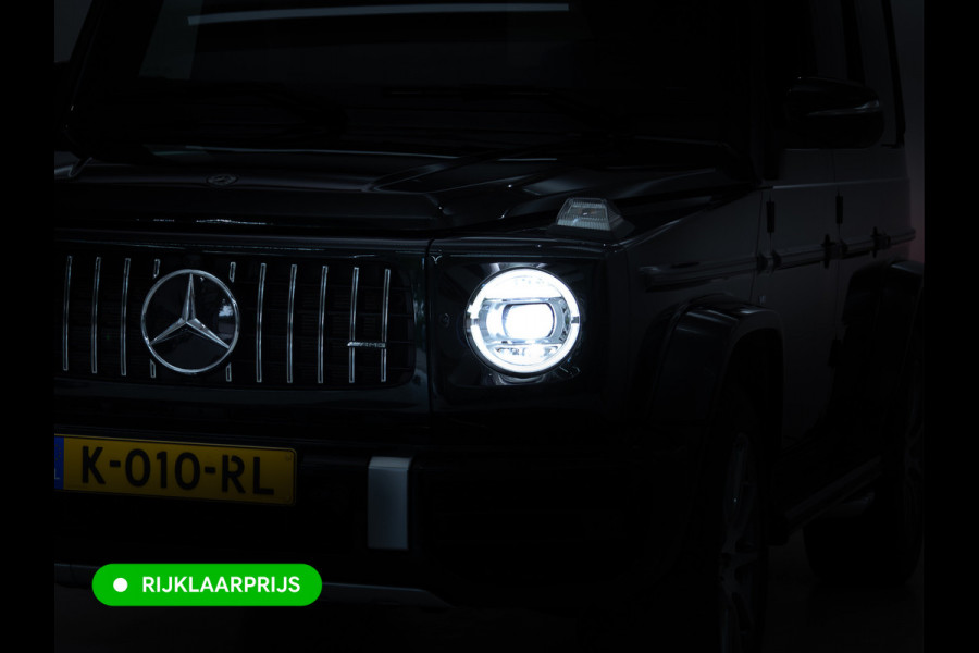Mercedes-Benz G-Klasse 63 AMG Prem.Plus | Elek. schuif-/kanteldak | Burmester High end | Stoelverw. & koeling | Memory stoelen | Adap. cruise | Trekhaak, Treeplanken, Alcantara hemel, 360 Camera, Massagestoelen, NL auto, Volledig dealer onderhouden.
