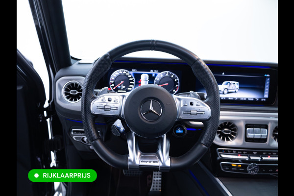 Mercedes-Benz G-Klasse 63 AMG Prem.Plus | Elek. schuif-/kanteldak | Burmester High end | Stoelverw. & koeling | Memory stoelen | Adap. cruise | Trekhaak, Treeplanken, Alcantara hemel, 360 Camera, Massagestoelen, NL auto, Volledig dealer onderhouden.