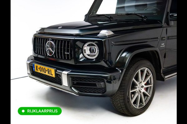 Mercedes-Benz G-Klasse 63 AMG Prem.Plus | Elek. schuif-/kanteldak | Burmester High end | Stoelverw. & koeling | Memory stoelen | Adap. cruise | Trekhaak, Treeplanken, Alcantara hemel, 360 Camera, Massagestoelen, NL auto, Volledig dealer onderhouden.
