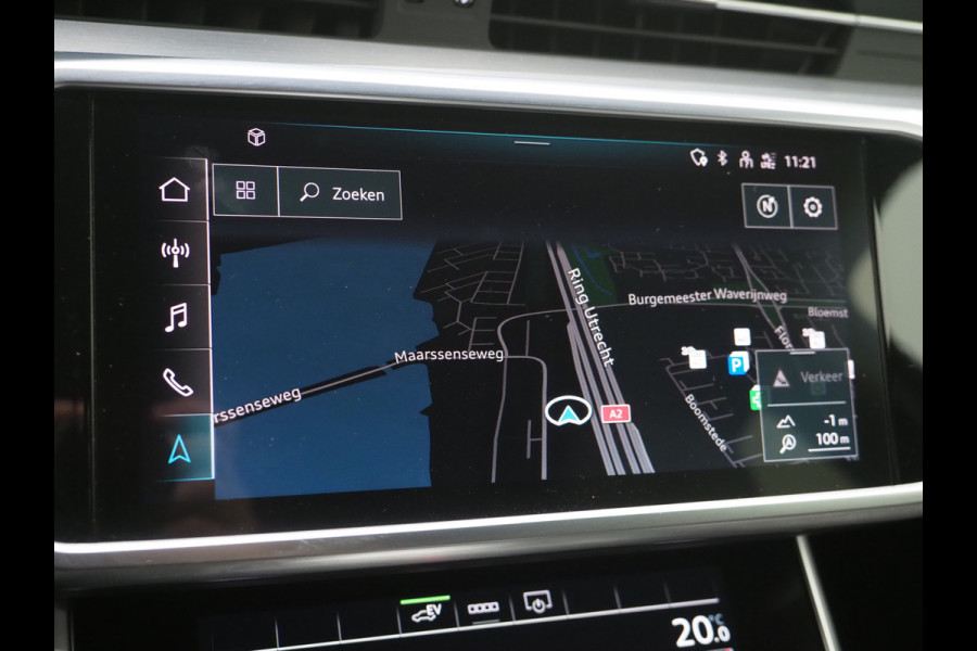 Audi A6 Avant 55 TFSI e quattro Competition | Leder/Alcantara | Memory | Cruise | PDC | Donkere Hemel | Sportstuur | Carplay