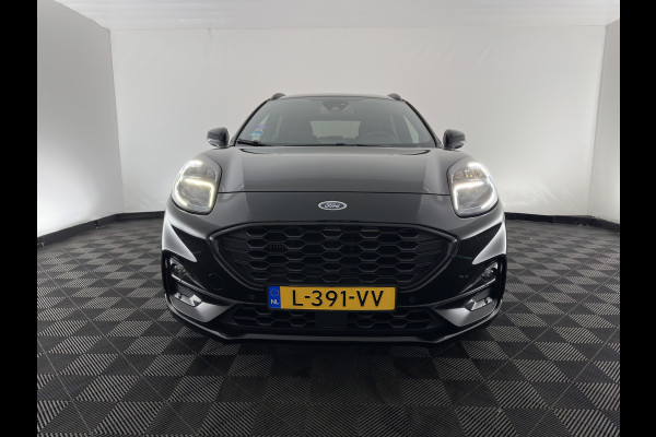 Ford Puma 1.0 EcoBoost Hybrid ST-Line X (INCL-BTW) *LEATHER-FABRIC | ADAPTIVE-CRUISE | FULL-LED | BANG&OLUSEN |  BLIND-SPOT | CAMERA | HEATED-SPORTSEATS | DIGI-COCKPIT | NAVI-FULLMAP | PRIVACY-GLASS | AMBIENT-LIGHT | TOWBAR | 18''A