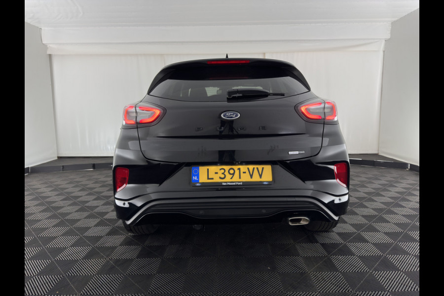 Ford Puma 1.0 EcoBoost Hybrid ST-Line X (INCL-BTW) *LEATHER-FABRIC | ADAPTIVE-CRUISE | FULL-LED | BANG&OLUSEN |  BLIND-SPOT | CAMERA | HEATED-SPORTSEATS | DIGI-COCKPIT | NAVI-FULLMAP | PRIVACY-GLASS | AMBIENT-LIGHT | TOWBAR | 18''A