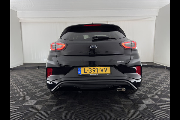 Ford Puma 1.0 EcoBoost Hybrid ST-Line X (INCL-BTW) *LEATHER-FABRIC | ADAPTIVE-CRUISE | FULL-LED | BANG&OLUSEN |  BLIND-SPOT | CAMERA | HEATED-SPORTSEATS | DIGI-COCKPIT | NAVI-FULLMAP | PRIVACY-GLASS | AMBIENT-LIGHT | TOWBAR | 18''A