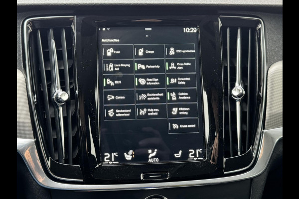 Volvo V90 2.0 T6 PHEV AWD SOH85% Automaat Adaptive cruise Climate Stuur-stoelverwarming Leer Apple / Android Dodehoekdetectie