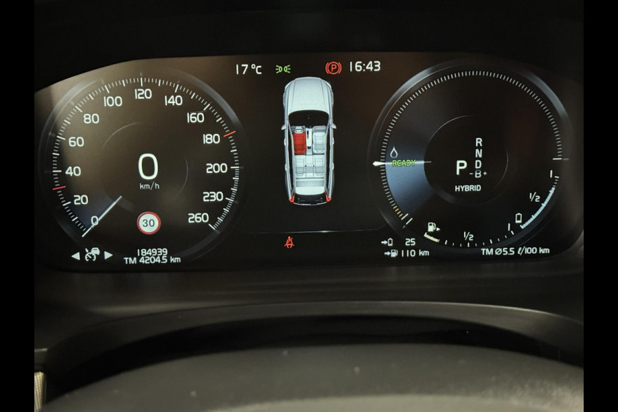 Volvo V90 2.0 T6 PHEV AWD SOH85% Automaat Adaptive cruise Climate Stuur-stoelverwarming Leer Apple / Android Dodehoekdetectie