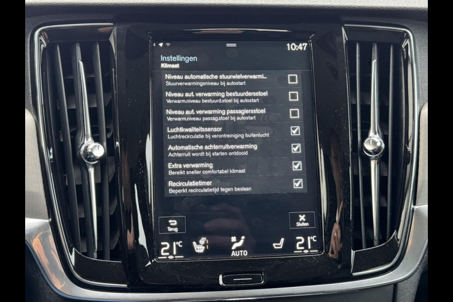 Volvo V90 2.0 T6 PHEV AWD SOH85% Automaat Adaptive cruise Climate Stuur-stoelverwarming Leer Apple / Android Dodehoekdetectie