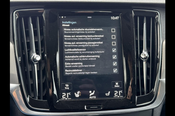 Volvo V90 2.0 T6 PHEV AWD SOH85% Automaat Adaptive cruise Climate Stuur-stoelverwarming Leer Apple / Android Dodehoekdetectie