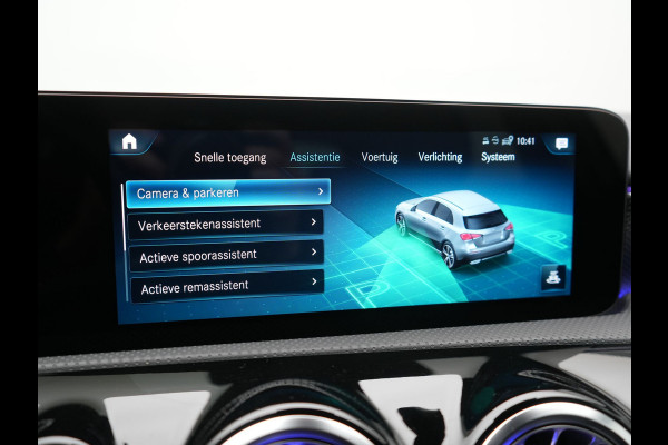 Mercedes-Benz A-Klasse 250 e Progressive PHEV 218pk Dealer O.H. | Camera | Lederen Sportstoelen Ventilatie & Verwarmd | Burmester Audio | Blis | Sfeerverlichting | Apple Carplay | LED Koplampen | Cruise Control | Navigatie | DAB | 19"L.M | Plug In Hybrid