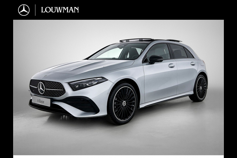 Mercedes-Benz A-Klasse 250 e 140 Year Edition | Premium Plus | Parkeerpakket | Panoramaschuifdak | 360° camera | Burmester surround sound system | 19 inch multispaaks lichtmetalen AMG-velgen |