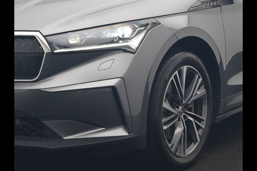 Škoda ENYAQ iV 80 Business Edition Plus 204pk Dealer O.H. | Adaptive Cruise | Head Up | Camera | Alcantara Sportstoelen Memory & Verwarmd | Warmtepomp | Keyless | Blis | Crystal LED | Stuur Verwarmd | Sfeerverlichting | Apple Carplay | Navigatie |