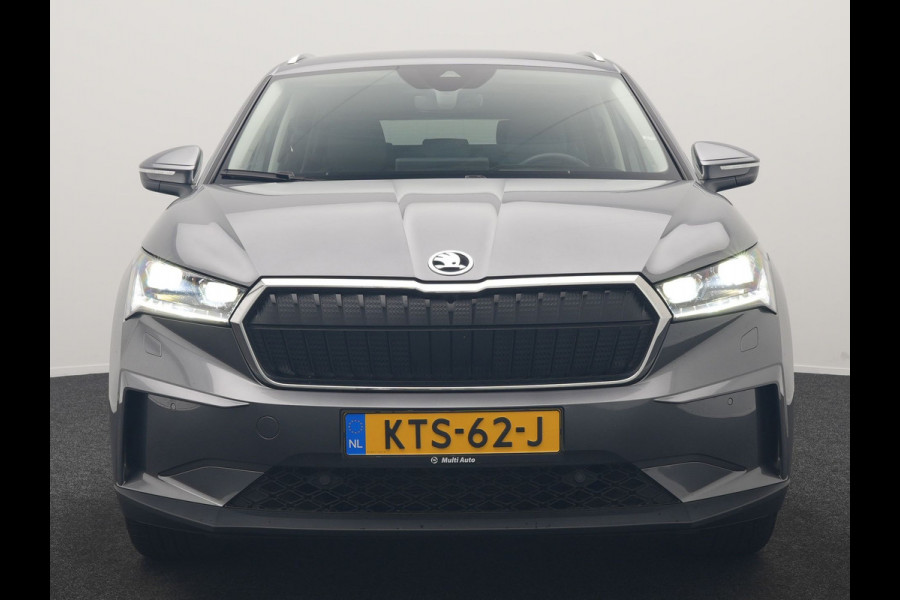 Škoda ENYAQ iV 80 Business Edition Plus 204pk Dealer O.H. | Adaptive Cruise | Head Up | Camera | Alcantara Sportstoelen Memory & Verwarmd | Warmtepomp | Keyless | Blis | Crystal LED | Stuur Verwarmd | Sfeerverlichting | Apple Carplay | Navigatie |