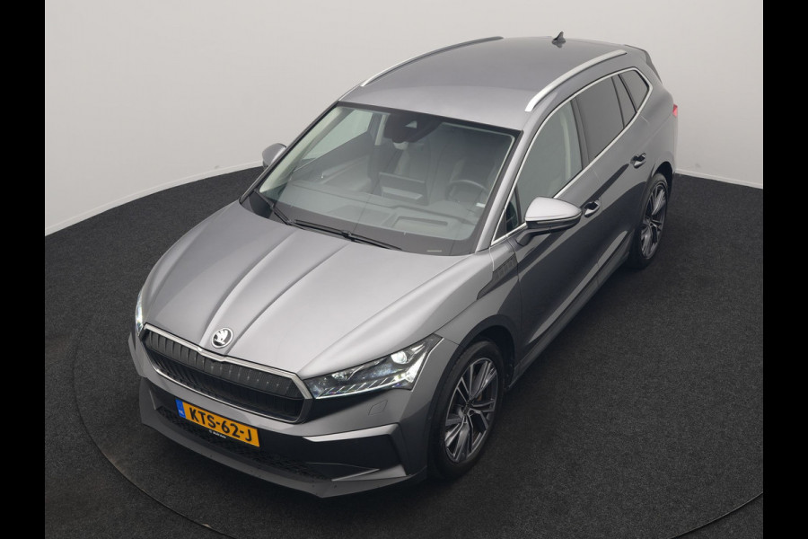 Škoda ENYAQ iV 80 Business Edition Plus 204pk Dealer O.H. | Adaptive Cruise | Head Up | Camera | Alcantara Sportstoelen Memory & Verwarmd | Warmtepomp | Keyless | Blis | Crystal LED | Stuur Verwarmd | Sfeerverlichting | Apple Carplay | Navigatie |
