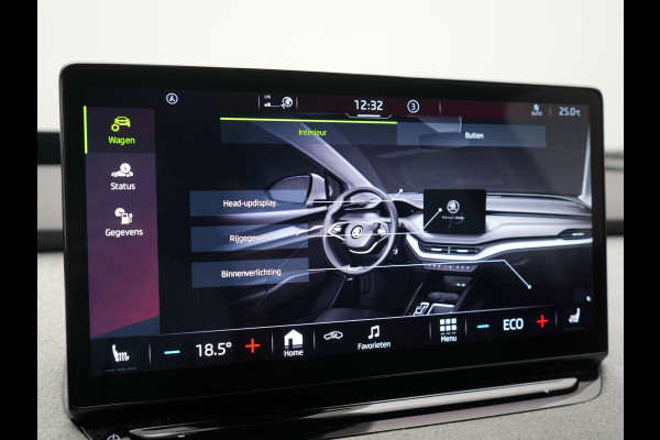 Škoda ENYAQ iV 80 Business Edition Plus 204pk Dealer O.H. | Adaptive Cruise | Head Up | Camera | Alcantara Sportstoelen Memory & Verwarmd | Warmtepomp | Keyless | Blis | Crystal LED | Stuur Verwarmd | Sfeerverlichting | Apple Carplay | Navigatie |