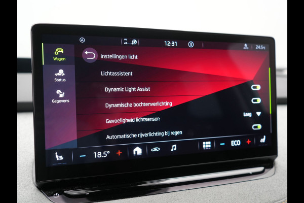 Škoda ENYAQ iV 80 Business Edition Plus 204pk Dealer O.H. | Adaptive Cruise | Head Up | Camera | Alcantara Sportstoelen Memory & Verwarmd | Warmtepomp | Keyless | Blis | Crystal LED | Stuur Verwarmd | Sfeerverlichting | Apple Carplay | Navigatie |