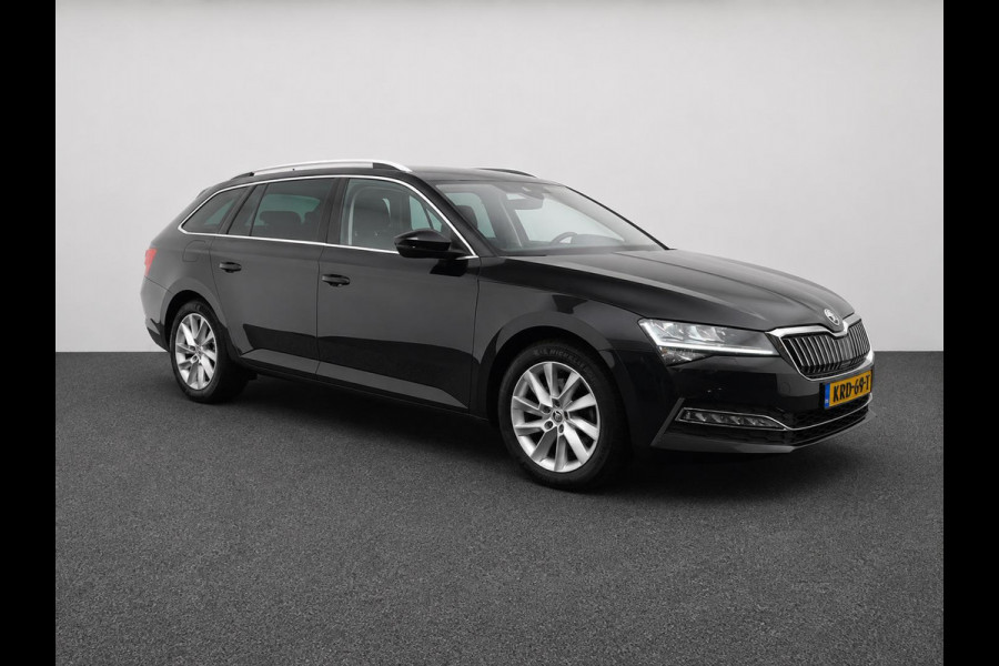 Škoda Superb Combi 1.4 TSI DSG Aut. iV Business Edition Plus SoH 92% Trekhaak Camera Navi Carplay DCC Stoelverwarming Verwarmbare Voorruit Cruise Control Full LED PDC VA