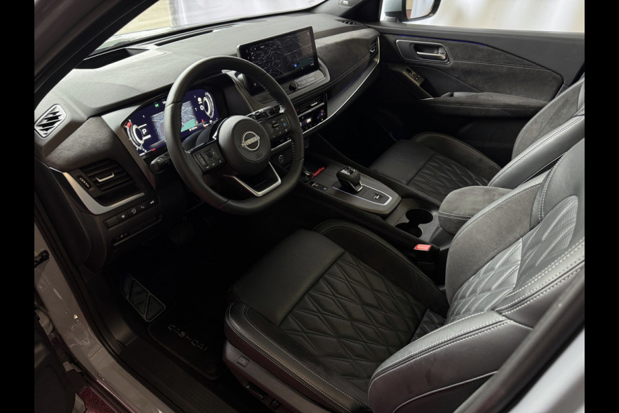 Nissan QASHQAI 1.3 160PK BENZINE 4CILINDER 1800KG TREKVERM TEKNA PLUS BOSE 2-TONE 20''LMV LEER ALCANTARA PANO MASSAGE BOSE STOEL/STUUR/RUIT VER copy