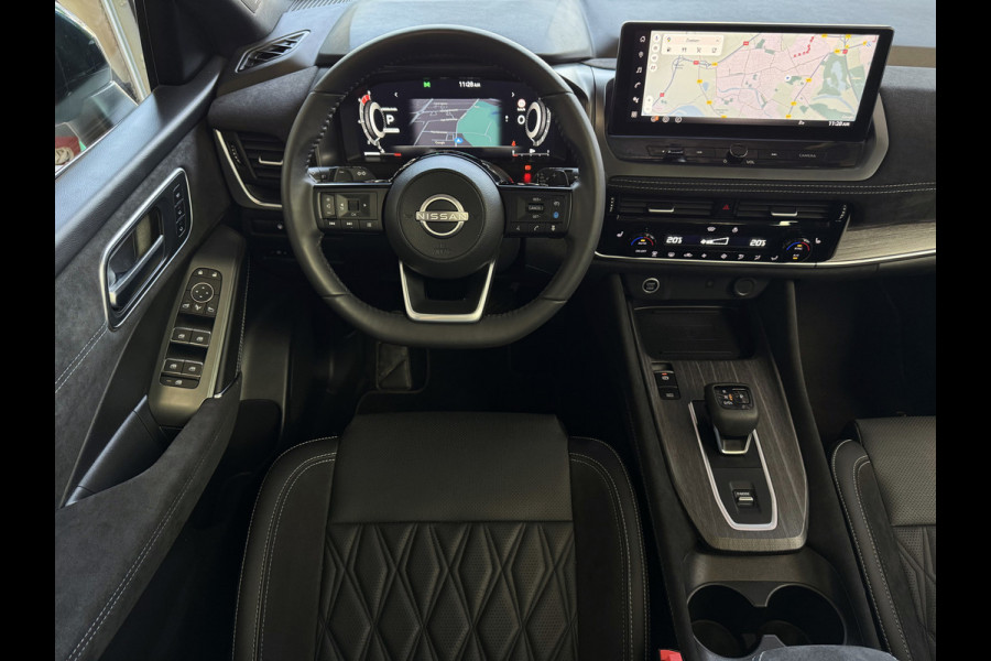 Nissan QASHQAI 1.3 160PK BENZINE 4CILINDER 1800KG TREKVERM TEKNA PLUS BOSE 2-TONE 20''LMV LEER ALCANTARA PANO MASSAGE BOSE STOEL/STUUR/RUIT VER copy