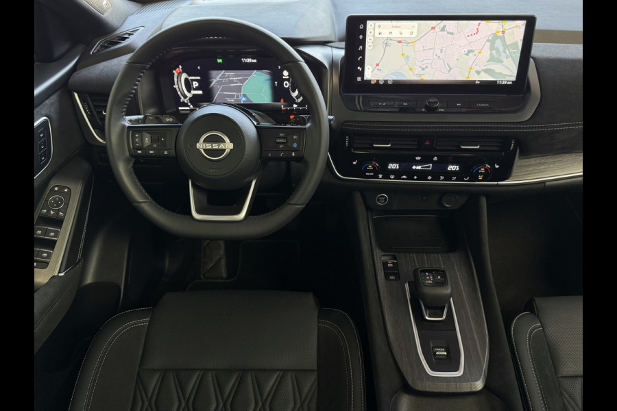Nissan QASHQAI 1.3 160PK BENZINE 4CILINDER 1800KG TREKVERM TEKNA PLUS BOSE 2-TONE 20''LMV LEER ALCANTARA PANO MASSAGE BOSE STOEL/STUUR/RUIT VER copy