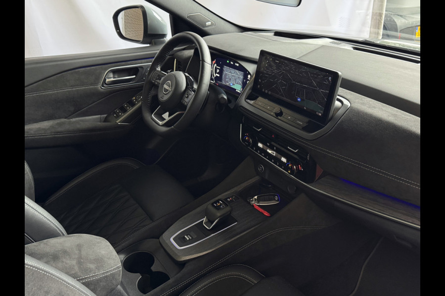 Nissan QASHQAI 1.3 160PK BENZINE 4CILINDER 1800KG TREKVERM TEKNA PLUS BOSE 2-TONE 20''LMV LEER ALCANTARA PANO MASSAGE BOSE STOEL/STUUR/RUIT VER copy