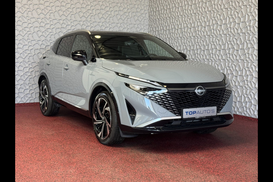 Nissan QASHQAI 1.3 160PK BENZINE 4CILINDER 1800KG TREKVERM TEKNA PLUS BOSE 2-TONE 20''LMV LEER ALCANTARA PANO MASSAGE BOSE STOEL/STUUR/RUIT VER copy