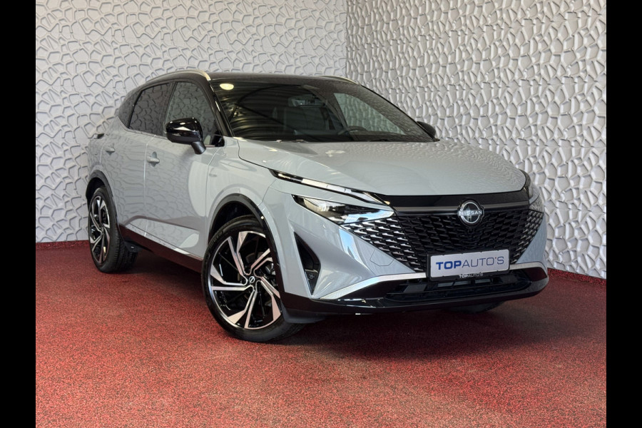 Nissan QASHQAI 1.3 160PK BENZINE 4CILINDER 1800KG TREKVERM TEKNA PLUS BOSE 2-TONE 20''LMV LEER ALCANTARA PANO MASSAGE BOSE STOEL/STUUR/RUIT VER copy