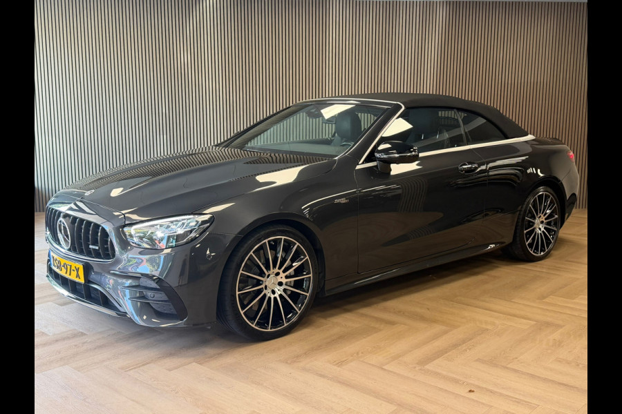 Mercedes-Benz E-Klasse Cabrio AMG 53 4MATIC CAMERA 360 MEMORY-SEATS SFEERVERLICHTING NAVIGATIE STOELVERWARMING & VENTILATIE CRUISE