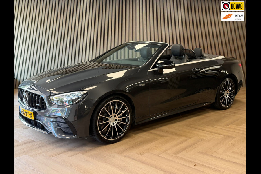 Mercedes-Benz E-Klasse Cabrio AMG 53 4MATIC CAMERA 360 MEMORY-SEATS SFEERVERLICHTING NAVIGATIE STOELVERWARMING & VENTILATIE CRUISE