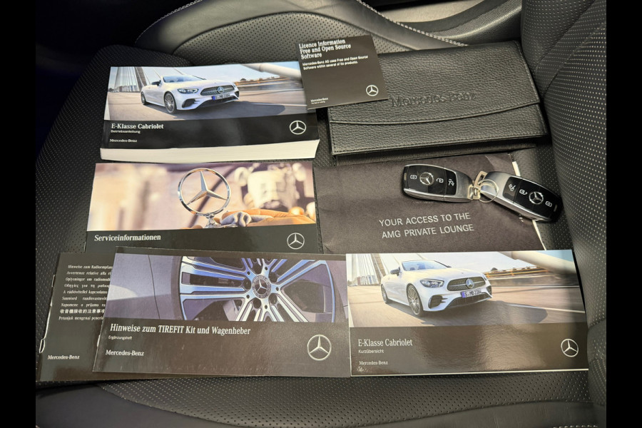 Mercedes-Benz E-Klasse Cabrio AMG 53 4MATIC CAMERA 360 MEMORY-SEATS SFEERVERLICHTING NAVIGATIE STOELVERWARMING & VENTILATIE CRUISE
