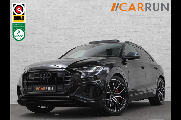 Audi Q8 60e 462PK Competition | #RS-Stoelen | Carbon | Panorama | ACC | 360 Camera | B&O Sound | Trekhaak | Matrix-LED | Sfeerverlichting | Memory | Stuurverwarming | Stoelverwarming V+A | Zonwering | ISO-Glas | Leder Dashboard | 3-Zone Clima | Carplay |