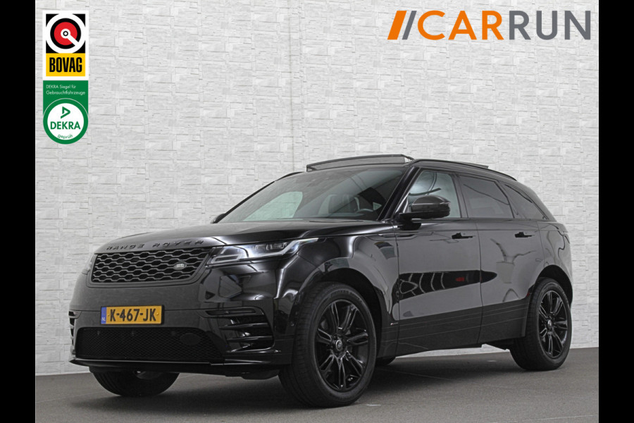 Land Rover Range Rover Velar 250 pk AWD R-Dynamic S | 360 Camera | Panorama | ACC | Leder | Meridian | 2021 |  Memory | Stoelventilatie | Carbon | Black-Optic | Sfeerverlichting | NL Auto | NAP | Dealer onderhouden. Btw Auto | 32825,= ex btw | 23925,= ex btw & ex bpm.
