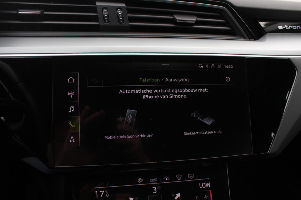 Audi e-tron 55 quattro S edition 95 kWh / SoH 94,6% / Panoramadak / 360Camera / Head-up / Luxe Leder / Luchtvering / 21'' / B&O / Softclose / Matrix LED / CarPlay / Dodehoek / DAB / ACC / Stoelmassage+Ventilatie
