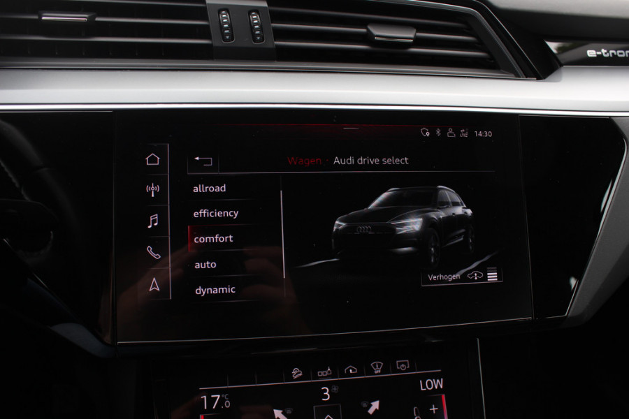 Audi e-tron 55 quattro S edition 95 kWh / SoH 94,6% / Panoramadak / 360Camera / Head-up / Luxe Leder / Luchtvering / 21'' / B&O / Softclose / Matrix LED / CarPlay / Dodehoek / DAB / ACC / Stoelmassage+Ventilatie