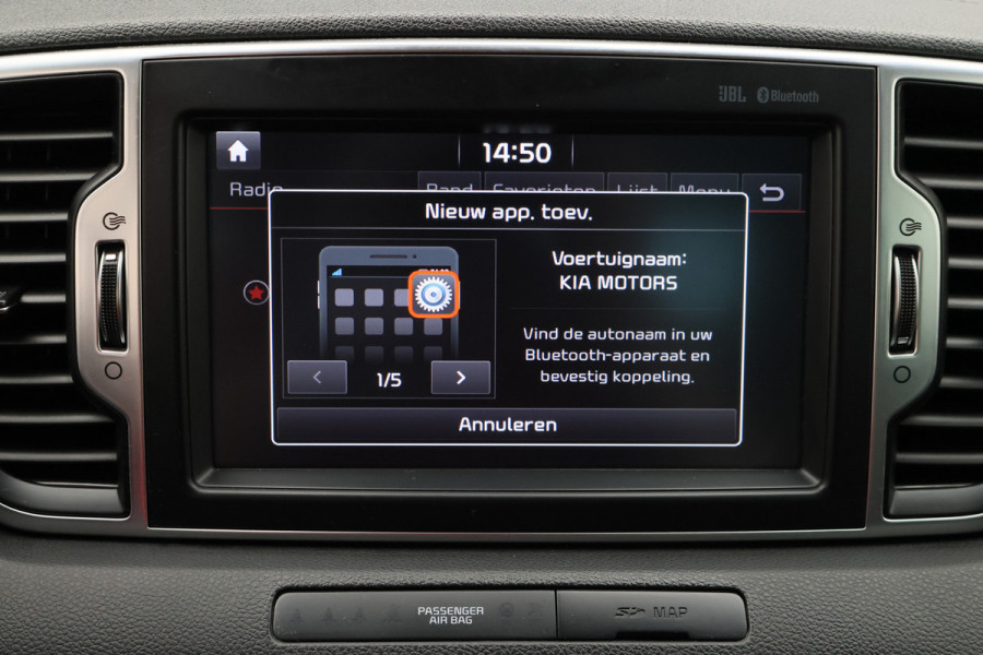 Kia Sportage 1.6 GDI Design Edition Leer, Camera, Cruise, Apple Carplay, JBL, Stoelverwarming, Trekhaak, 17''