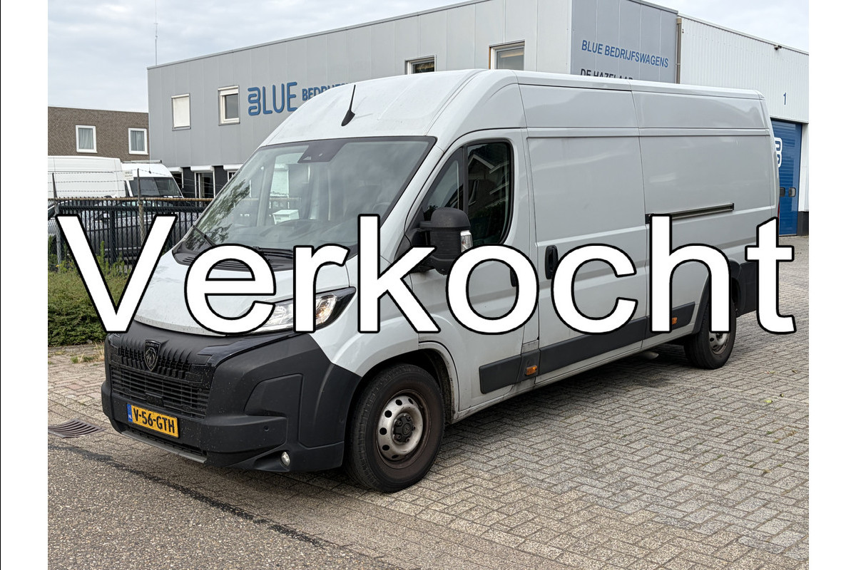 Peugeot Boxer 2.2 BlueHDi 180PK Euro6 L4H2 3.5t Zwaar ✓ 3-zits ✓ Trekhaak 3.000 KG ✓ dubbele schuifdeur
