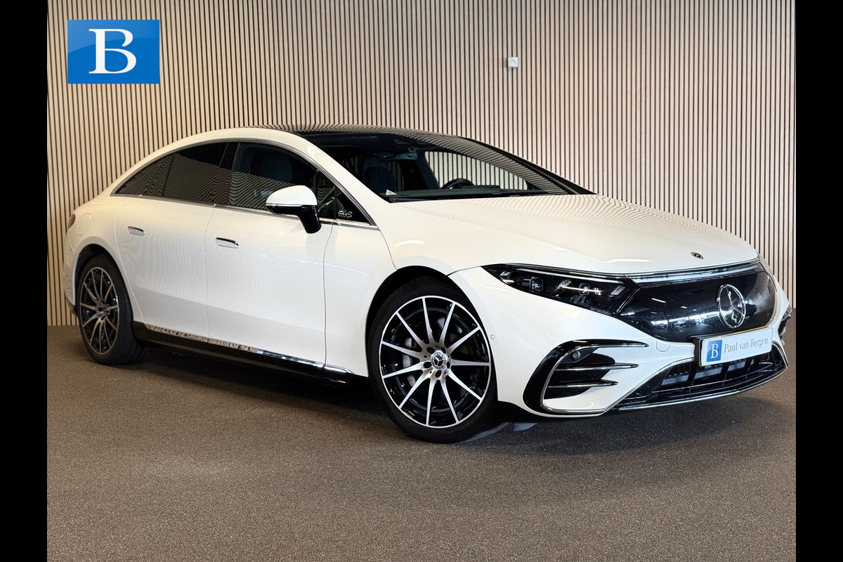 Mercedes-Benz EQS 450+ AMG STYLING 108 kWh-PANO-BURMESTER-MEMORY-MASSAGE-STOELVENTILATIE V+A-ZEER COMPLEET