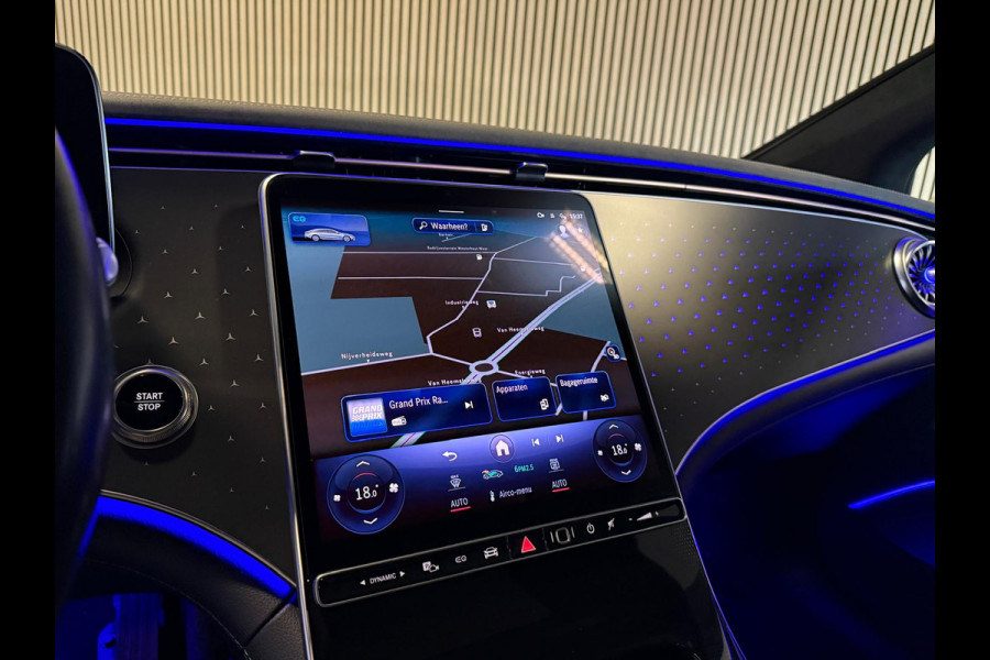 Mercedes-Benz EQS 450+ AMG STYLING 108 kWh-PANO-BURMESTER-MEMORY-MASSAGE-STOELVENTILATIE V+A-ZEER COMPLEET