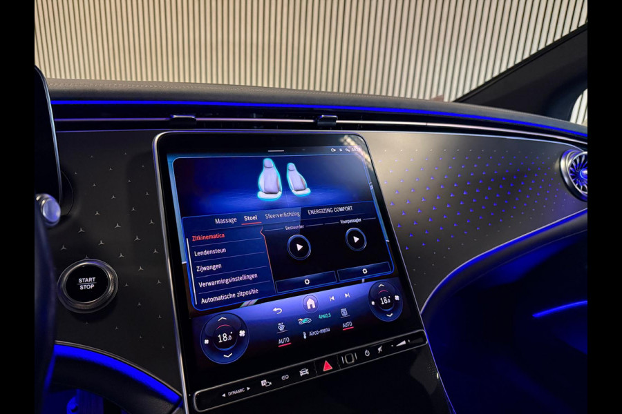 Mercedes-Benz EQS 450+ AMG STYLING 108 kWh-PANO-BURMESTER-MEMORY-MASSAGE-STOELVENTILATIE V+A-ZEER COMPLEET