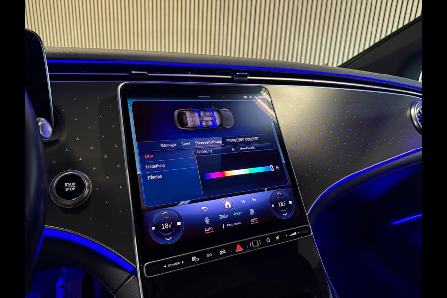 Mercedes-Benz EQS 450+ AMG STYLING 108 kWh-PANO-BURMESTER-MEMORY-MASSAGE-STOELVENTILATIE V+A-ZEER COMPLEET