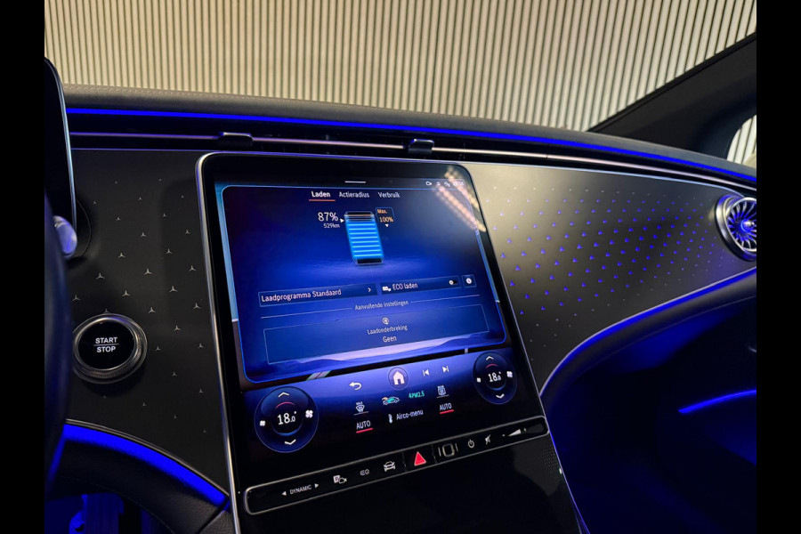 Mercedes-Benz EQS 450+ AMG STYLING 108 kWh-PANO-BURMESTER-MEMORY-MASSAGE-STOELVENTILATIE V+A-ZEER COMPLEET