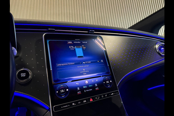 Mercedes-Benz EQS 450+ AMG STYLING 108 kWh-PANO-BURMESTER-MEMORY-MASSAGE-STOELVENTILATIE V+A-ZEER COMPLEET