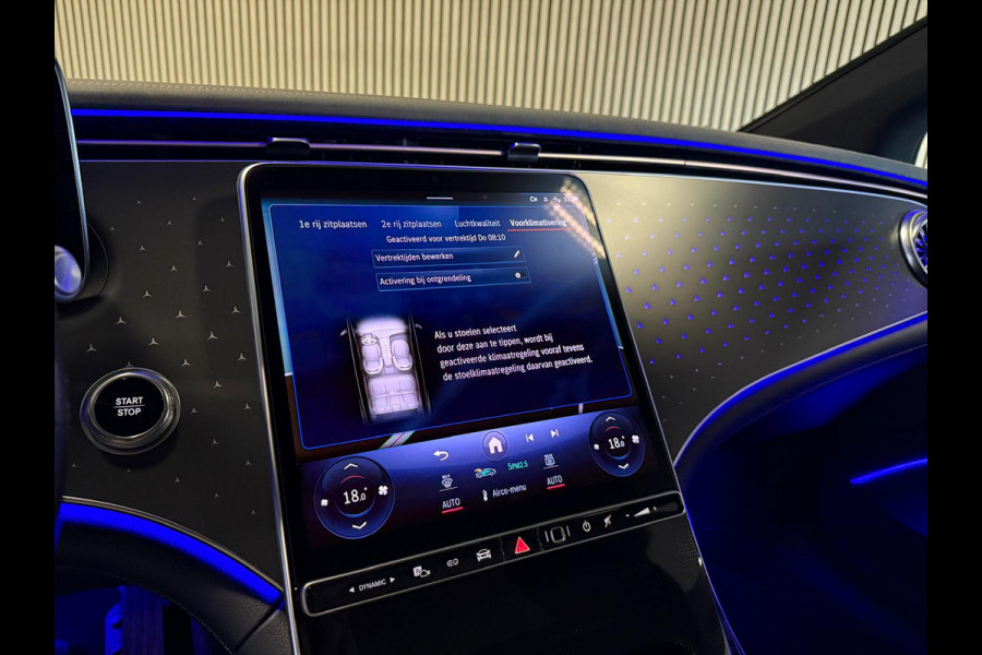 Mercedes-Benz EQS 450+ AMG STYLING 108 kWh-PANO-BURMESTER-MEMORY-MASSAGE-STOELVENTILATIE V+A-ZEER COMPLEET